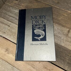 Moby Dick by Herman Melville Hardcover - Navy & Cream Cover